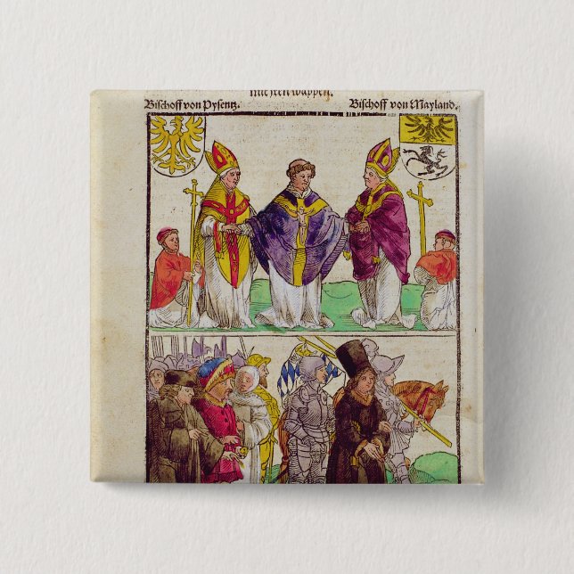 Utförandet av Jan Hus Knapp (Framsida)