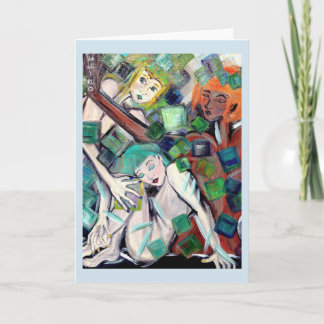 Utförare av hälsningskort för "Guld-kvadrater" Kort