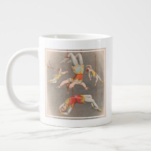 Utförare av manliga och kvinnliga fackmän jumbo mugg