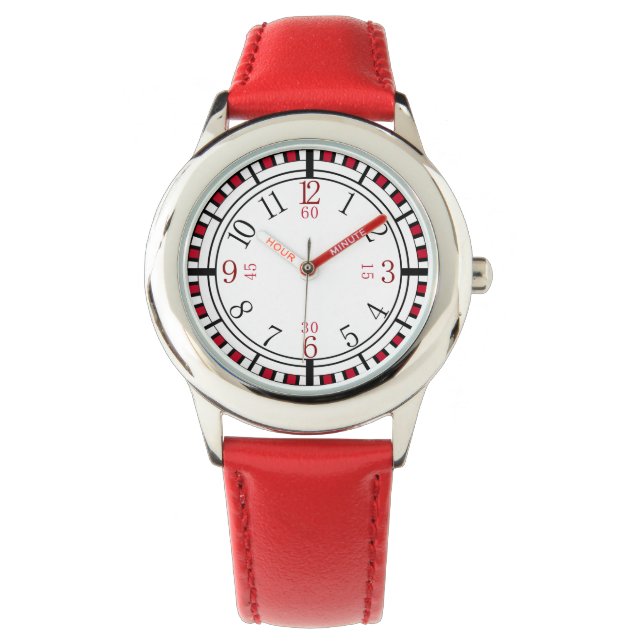 Utförlig klocka ansikte i olika färg (Framsida)