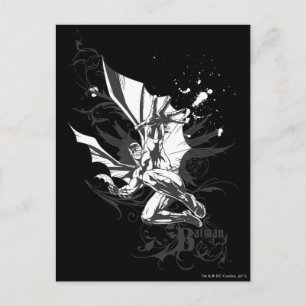 utförlig logotyp för batman vykort