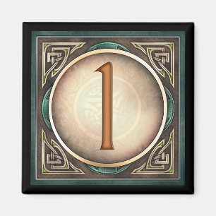 Utforma A, "1" - Celtic numrerar magneter