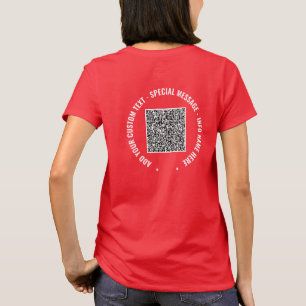 Utforma Anpassningsbarna för QR-kod, text T-Shirt- T Shirt