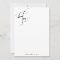 Utforma Calligraphy Simple Black & White