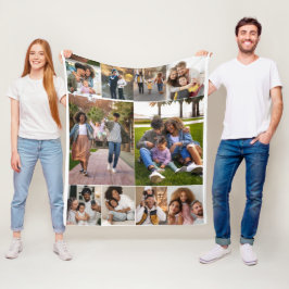 Utforma din egen 10-fotokollage fleecefilt