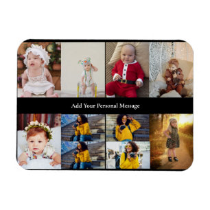 Utforma din egen 10-fotokollage magnet