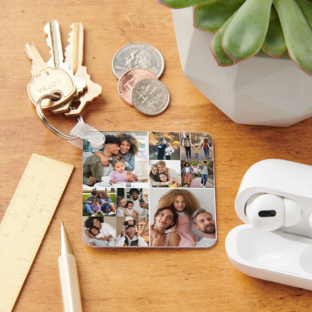 Utforma din egen 10-fotokollage nyckelring (Skrivbord)
