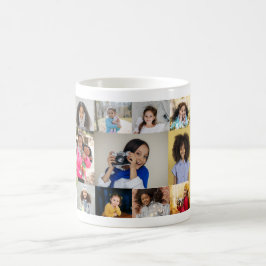 Utforma din egen 11 fotokollage kaffemugg