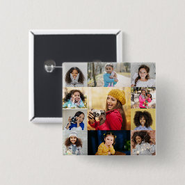 Utforma din egen 11 fotokollage knapp