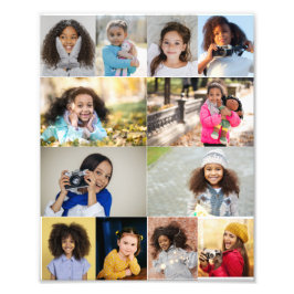 Utforma din egen 12 fotokollage fototryck