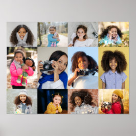 Utforma din egen 12 fotokollage poster