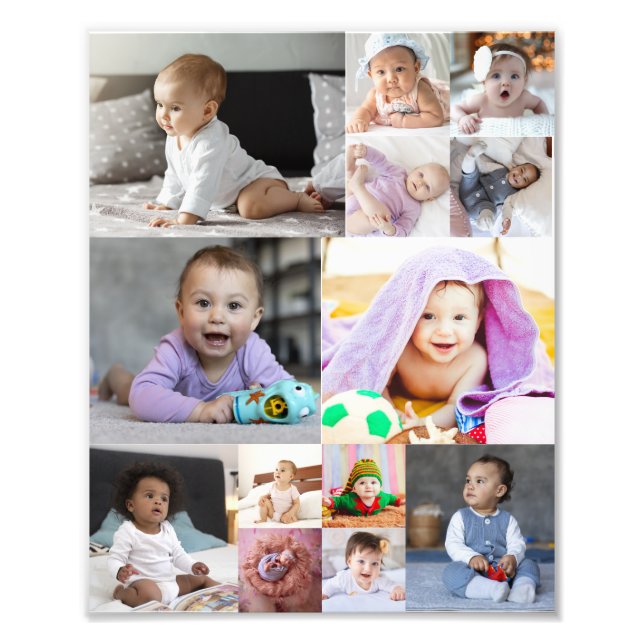 Utforma din egen 13 fotokollage fototryck (Framsidan)