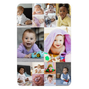 Utforma din egen 14 fotokollage magnet