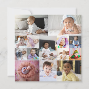 Utforma din egen 14 fotokollage tack kort