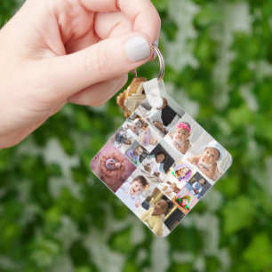 Utforma din egen 15 fotokollage nyckelring