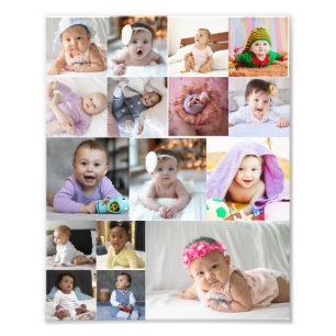Utforma din egen 16 fotokollage fototryck