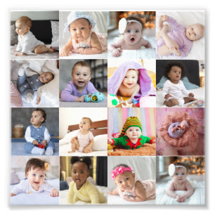 Utforma din egen 16 fotokollage fototryck