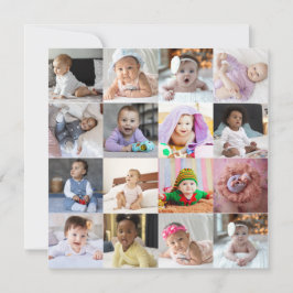 Utforma din egen 16 fotokollage julkort