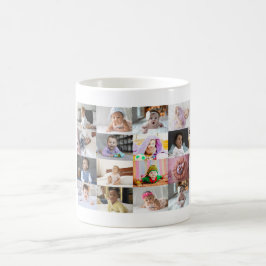 Utforma din egen 16 fotokollage kaffemugg