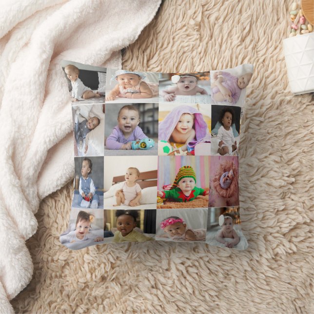Utforma din egen 16 fotokollage kudde (Filt)
