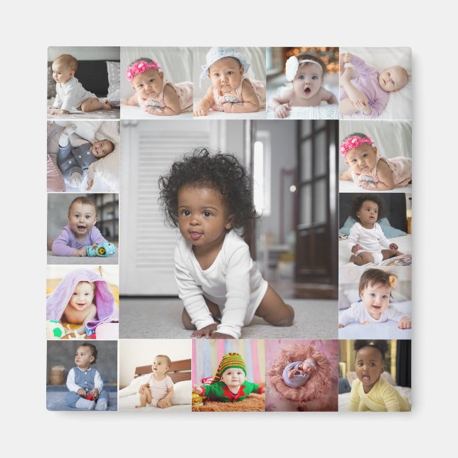 Utforma din egen 17 fotokollage magnet (Framsidan)
