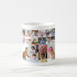 Utforma din egen 18 fotokollage kaffemugg