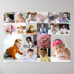 Utforma din egen 18 fotokollage poster