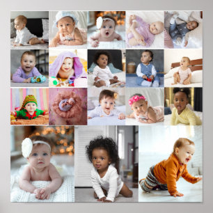 Utforma din egen 18 fotokollage poster