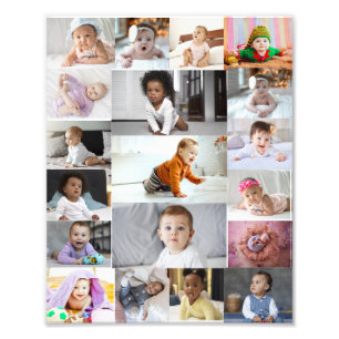Utforma din egen 19 fotokollage fototryck