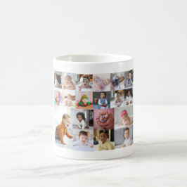 Utforma din egen 19 fotokollage kaffemugg