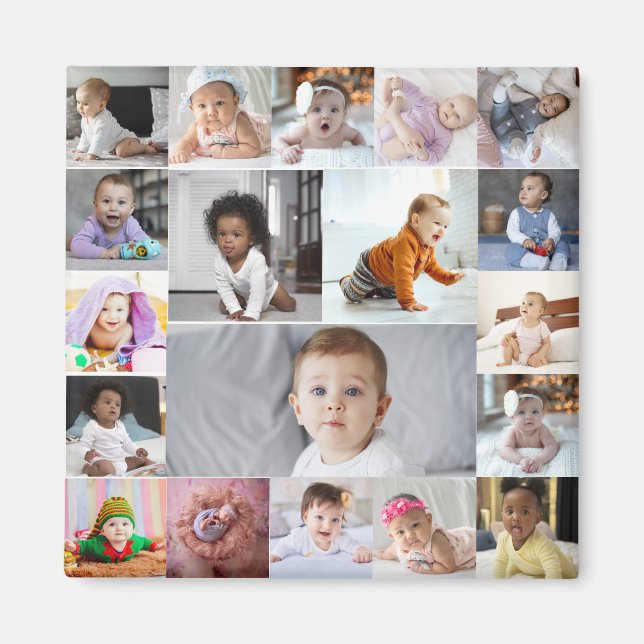 Utforma din egen 19 fotokollage magnet (Framsidan)