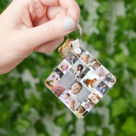 Utforma din egen 19 fotokollage nyckelring