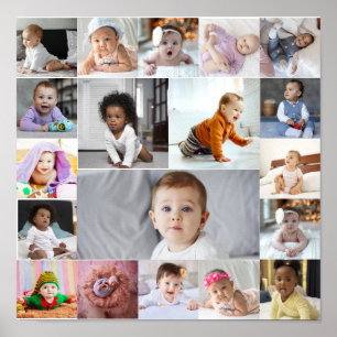 Utforma din egen 19 fotokollage poster