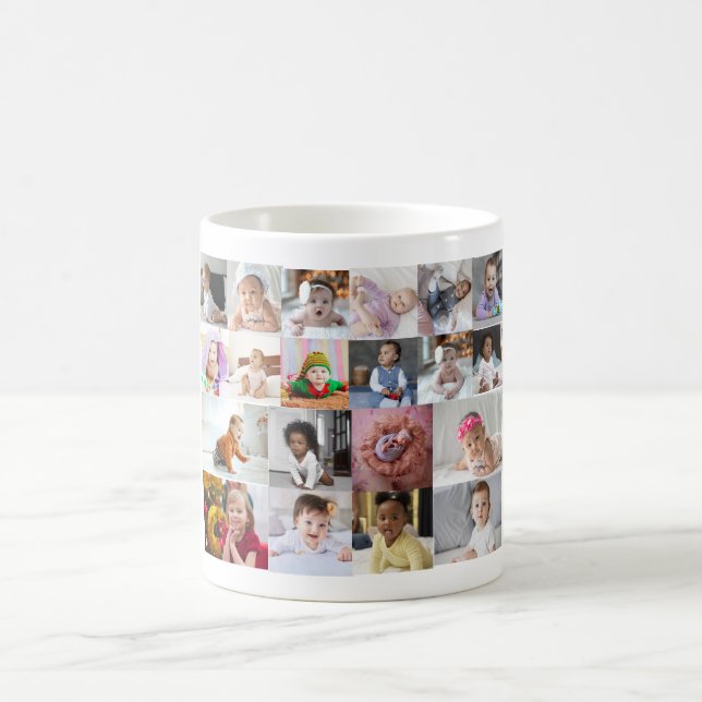 Utforma din egen 20-fotokollage kaffemugg (Center)