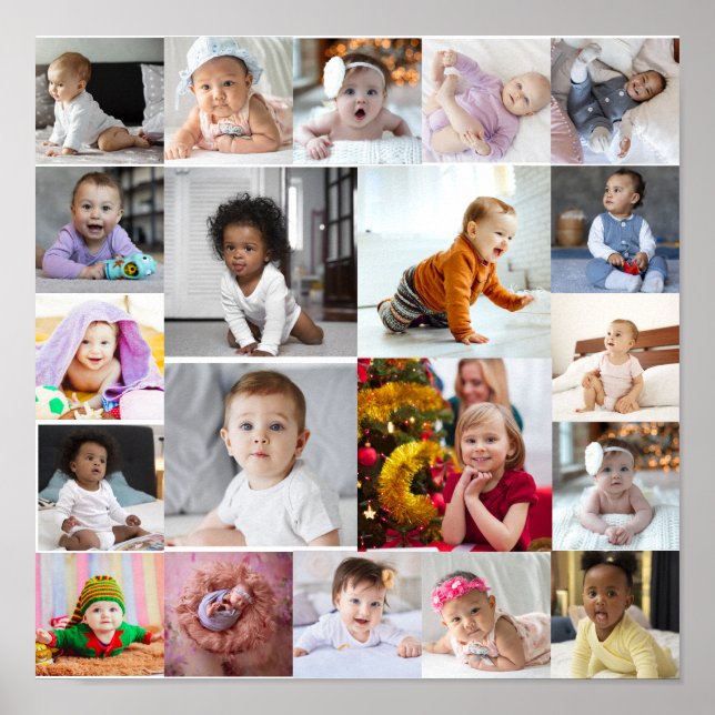 Utforma din egen 20-fotokollage poster (Framsidan)