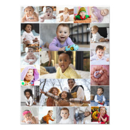 Utforma din egen 21 fotokollage fototryck