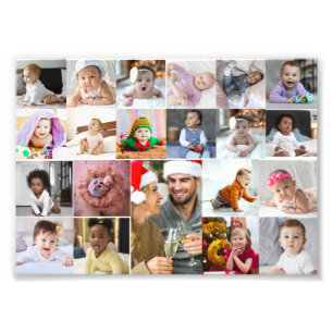 Utforma din egen 21 fotokollage fototryck