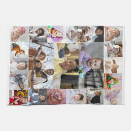 Utforma din egen 21 fotokollage kökshandduk