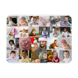 Utforma din egen 21 fotokollage magnet