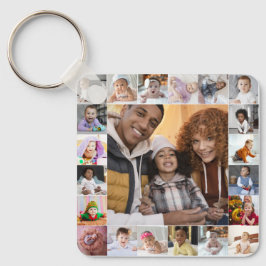 Utforma din egen 21 fotokollage nyckelring