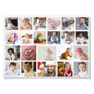 Utforma din egen 22 fotokollage fototryck