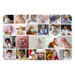 Utforma din egen 22 fotokollage magnet