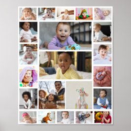Utforma din egen 22-fotokollage Poster