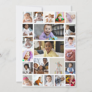 Utforma din egen 22 fotokollage-rambild meddelande