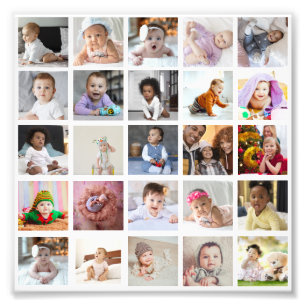 Utforma din egen 25 fotokollage fototryck
