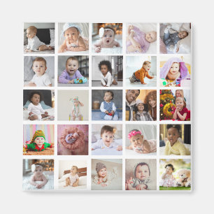 Utforma din egen 25 fotokollage magnet