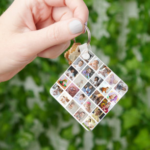 Utforma din egen 25 fotokollage nyckelring