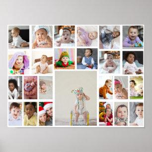 Utforma din egen 25 fotokollage poster