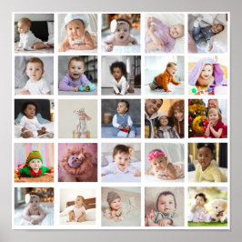 Utforma din egen 25 fotokollage poster