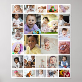 Utforma din egen 25 fotokollage Poster